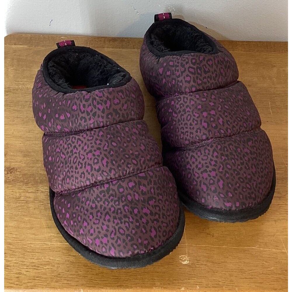 Sorel Women's Sorel Go Bodega Run Slipper Black Epic‎ Plum Animal Print Sz 10
